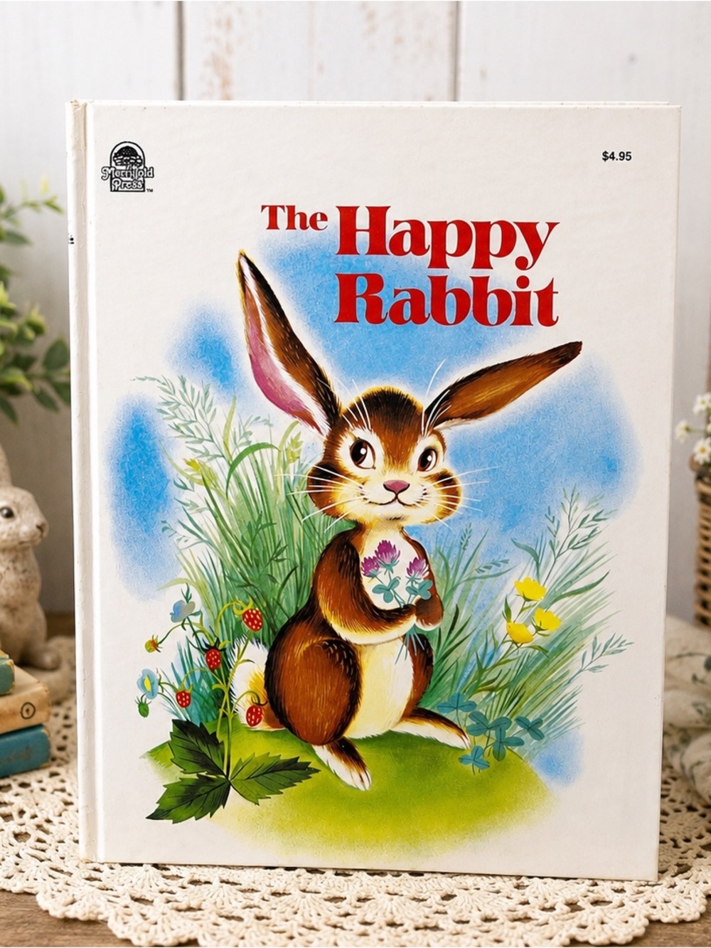 Vintage Merrigold Press The Happy Rabbit Book Patricia Barton Hardcover 1963 Kid